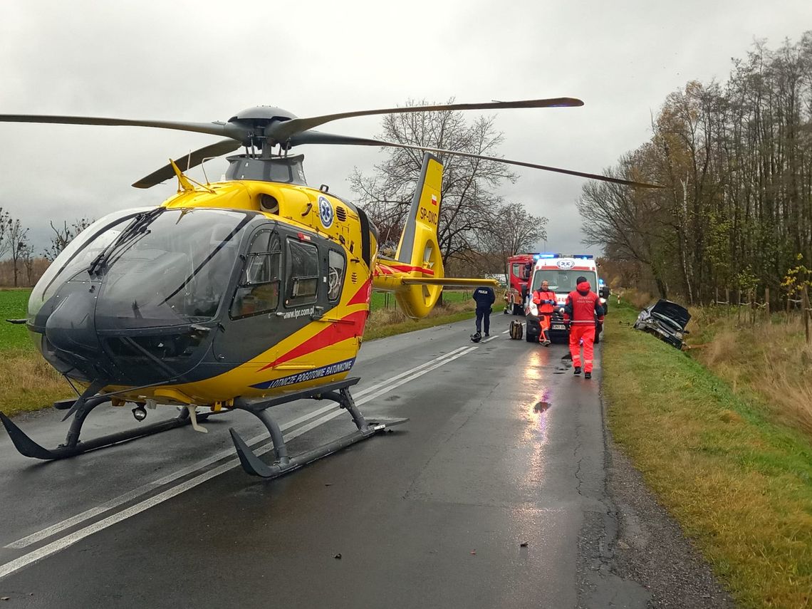 Wypadek na trasie Korfantów-Niemodlin. Ranna kobieta