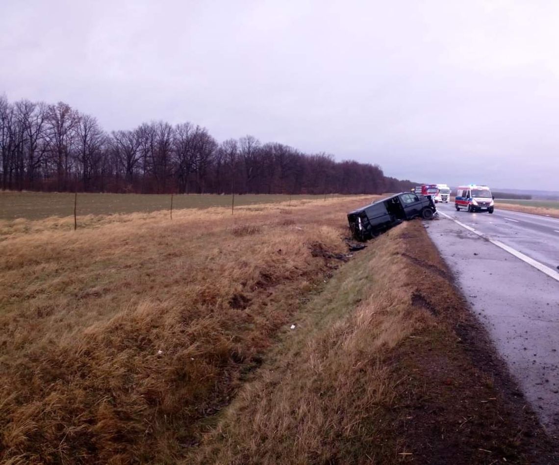 Zderzenie osobówki z samochodem dostawczym. Kierowca BMW był pijany